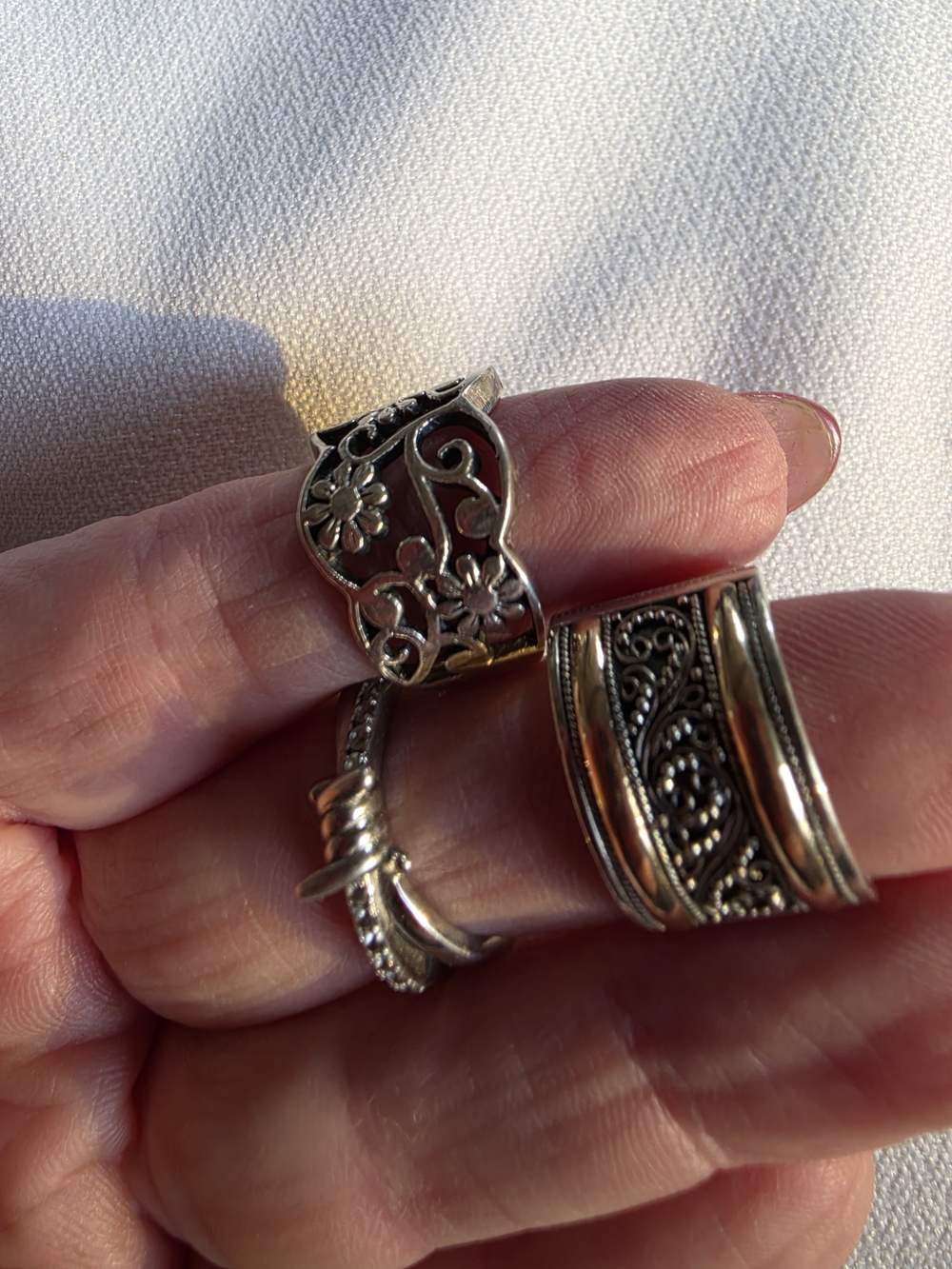 Set Of 3 Band Rings - Picture 2 of 5